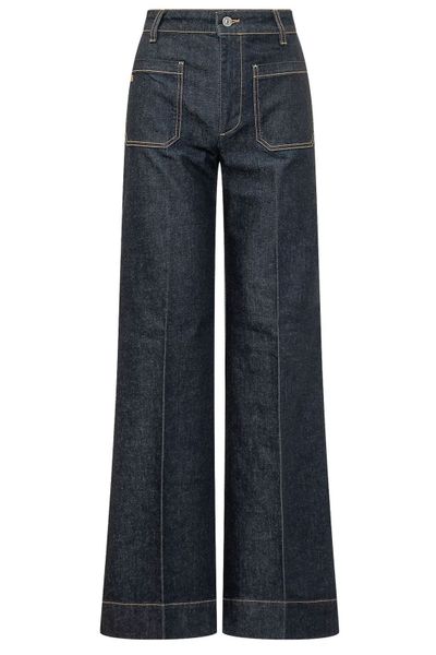 Victoria Beckham Alina Stretch Wide-Leg Jeans
