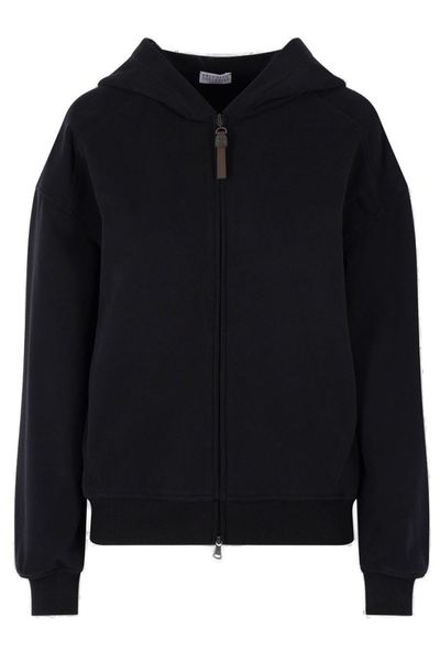 Brunello Cucinelli French Terry Zipper Hoodie