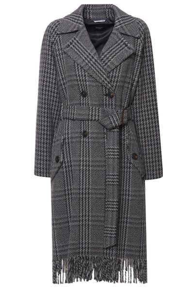 Weekend Max Mara Carpi Houndstooth Double-Breasted Coat