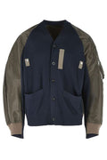 Sacai V-Neck Panelled Cardigan