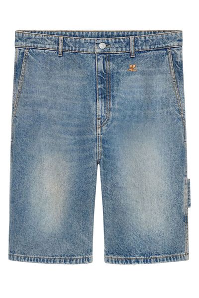 Courrèges Cargo Denim Shorts