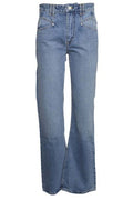 Isabel Marant Belvia Logo-Patch Flared Jeans