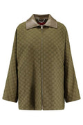 Gucci Monogrammed Zip-Up Coat