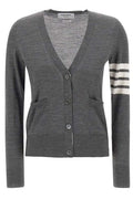 Thom Browne 4 Bar V-Neck Cardigan