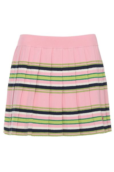 Casablanca Striped Pleated Mini Skirt