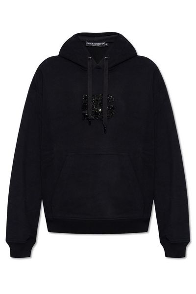 Dolce & Gabbana DG Patch Drawstring Hoodie