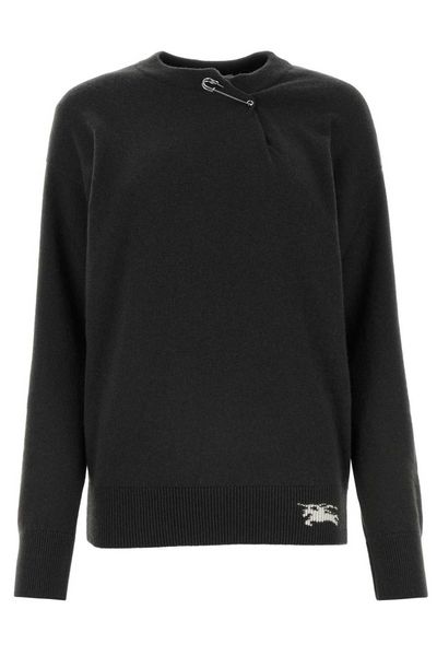 Burberry EKD Safety Pin Detailed Knitted Jumper