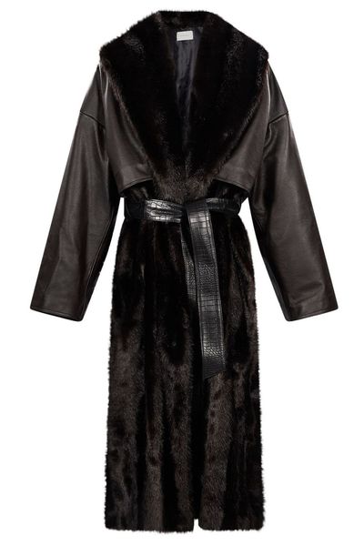 Magda Butrym Magda Burtym Belted Panelled Coat