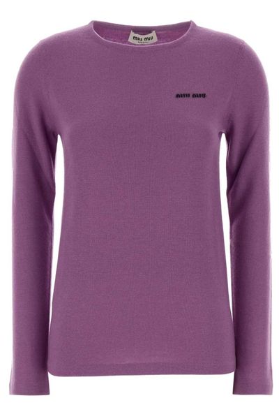 Miu Miu Long-Sleeved Crewneck Jumper
