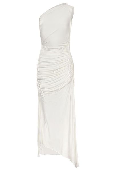 Alex Perry One-Shoulder Ruched Dress