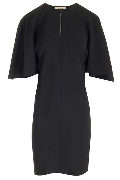 Chloé Cape Sleeves Mini Dress
