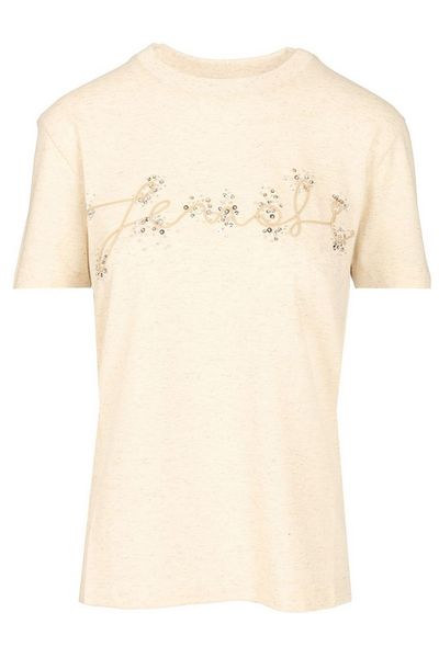 Fendi Logo Embellished Crewneck T-Shirt