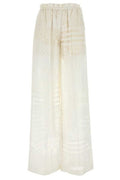 Fendi Patchwork Motif Wide-Leg Drawstring Pants