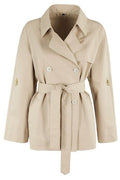 Fay Double-Breasted Belted Trench Coat