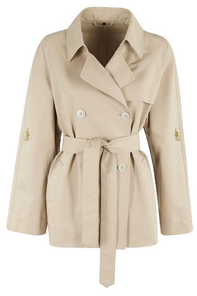 Fay Double-Breasted Belted Trench Coat