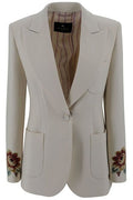 Etro Floral-Embroidered Single-Breasted Blazer