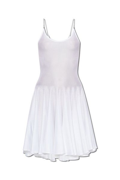Alaïa Pleated Sleeveless Mini Dress