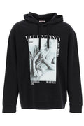 Valentino Graphic Printed Drawstring Hoodie