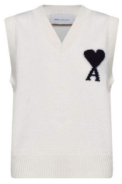 AMI De Coeur V-Neck Knitted Vest