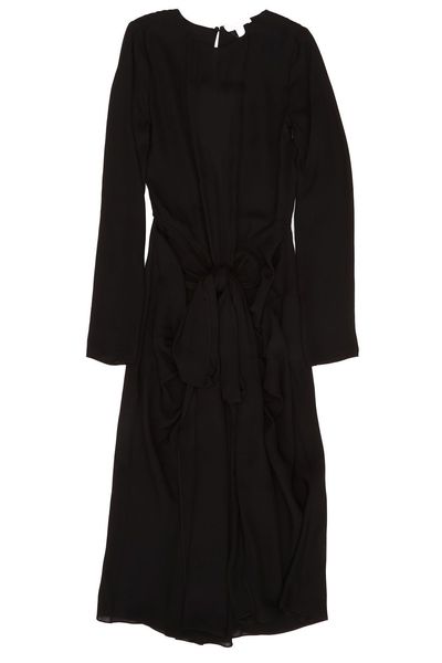 Alaïa Long Sleeve Draped Dress