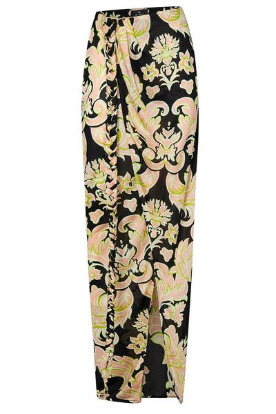 Etro Floral Printed Wrap Maxi Skirt