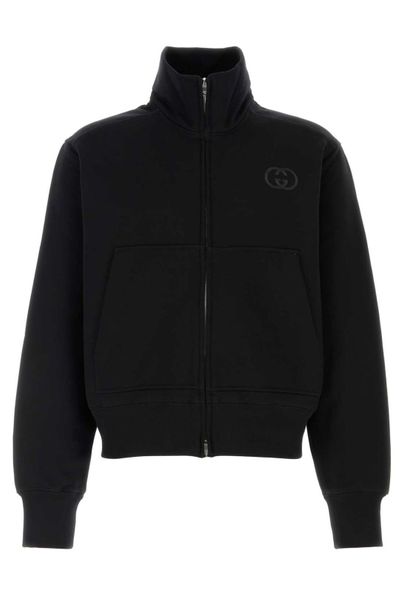 Gucci Brushed Jersey Zip Sweatshirt