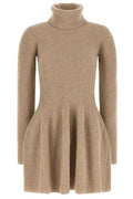 Magda Butrym Ribbed Turtleneck Knitted Dress