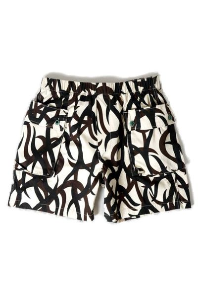 Brain Dead Elasticated Waistband Abstract-Print Shorts