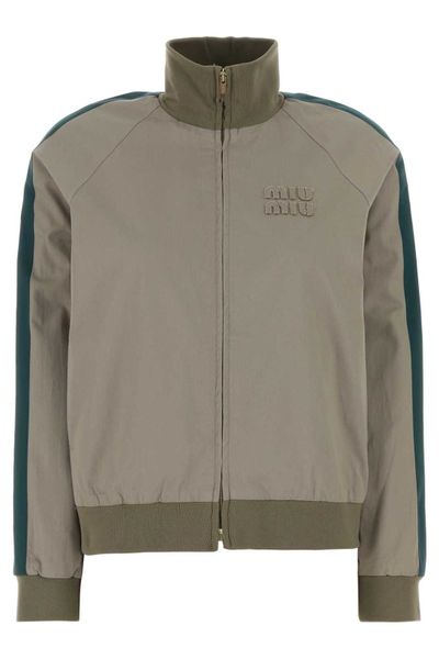 Miu Miu High-Neck Zipped Jacket