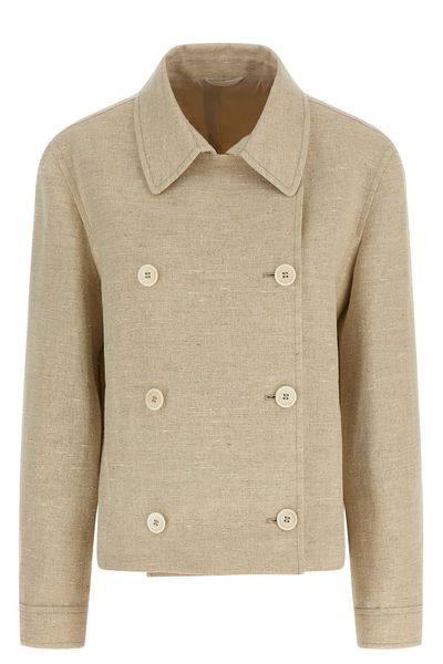 Brunello Cucinelli Double-Breasted Cropped Jacket