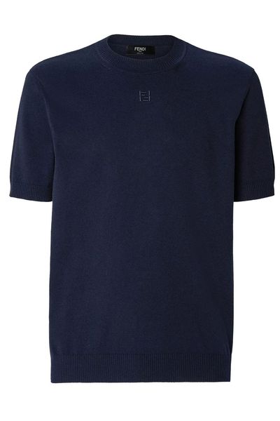 Fendi Short-Sleeve Knitted Sweater