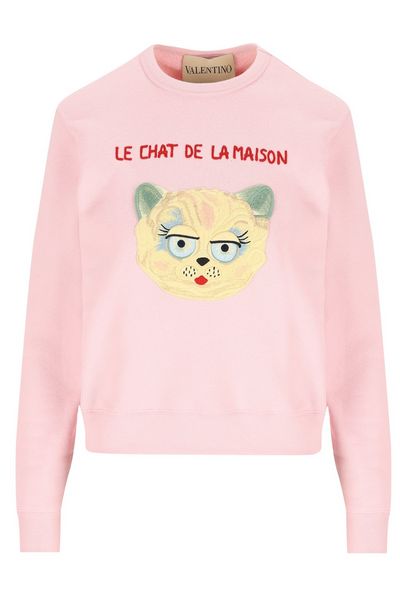 Valentino Embroidered Crewneck Sweatshirt