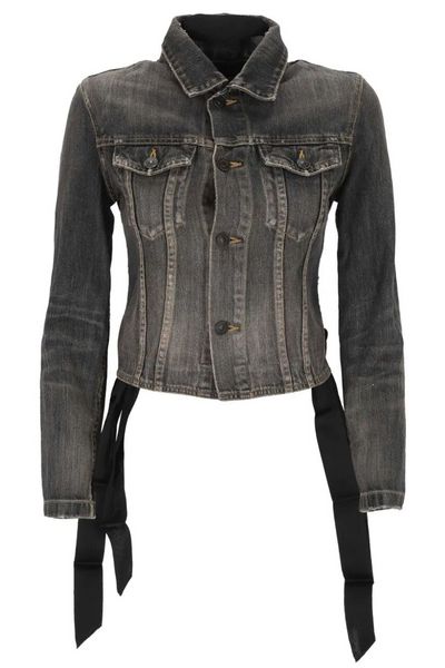 Balenciaga Lace-Up Denim Jacket