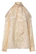 Dior Jacquard Tie-Neck Top