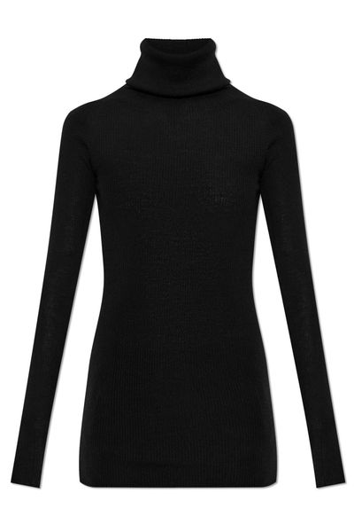 Rick Owens Ribbed Turtleneck Knitted Top
