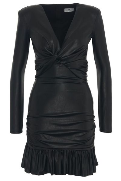 Elisabetta Franchi V-Neck Knotted Dress