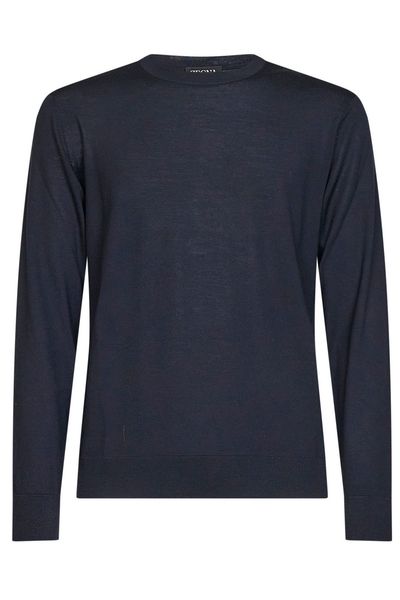 Zegna Ribbed Crewneck Knitted Sweater