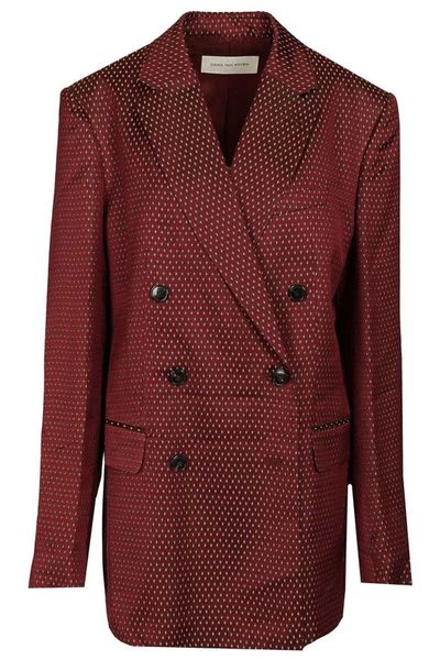 Dries Van Noten Double-Breasted Long Sleeved Blazer