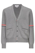 Thom Browne 4-Bar Stripe V-Neck Cardigan