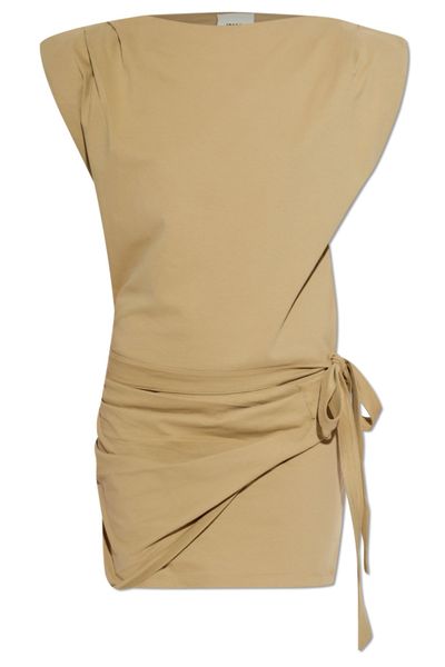 Isabel Marant Draped Tie-Waist Dress