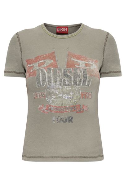 Diesel T Marsy Graphic Ribbed T-Shirt