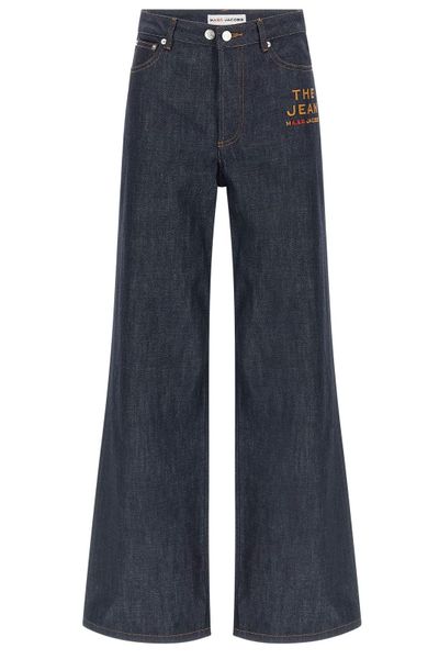 A.P.C. X Marc Jacobs Logo Embroidered Wide-Leg Jeans