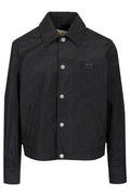 AMI Paris Logo Detailed Straight-Hem Jacket