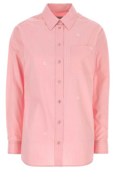 Burberry EKD Embroidered Striped Shirt