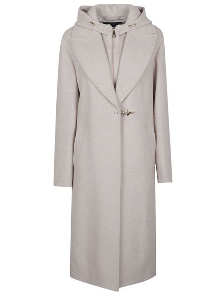 Fay Hooded Double Front Coat