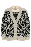 Weekend Max Mara Belgio Oversized Patterned Cardigan