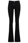 Dsquared2 Low-Rise Logo Patch Flared Jeans