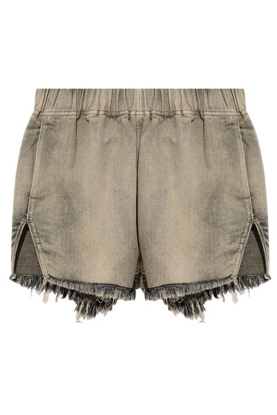 Rick Owens Raw-Edge Split Hem Shorts
