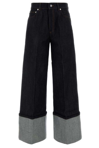 Givenchy Cuffed Hem Wide-Leg Jeans