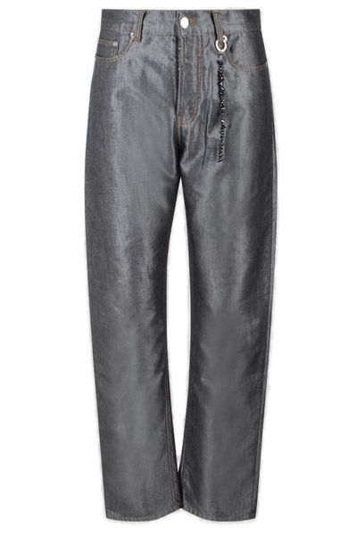 DARKPARK Gale Chain Adorned Relaxed Fit Lurex Denim Jeans